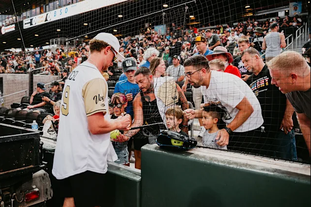 Jack Eichel returns to field for fundraising Battle for Vegas softball event