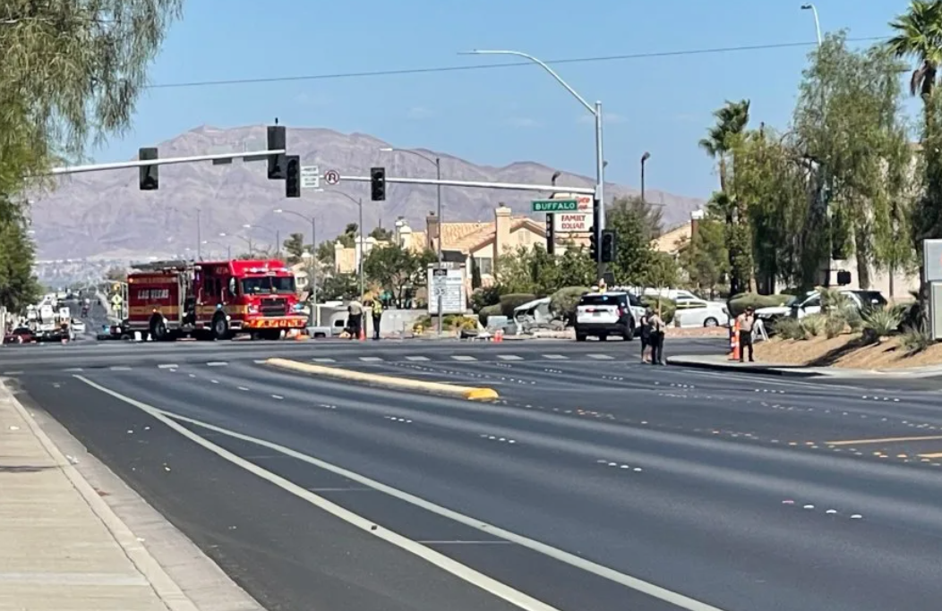 Serious crash leaves two critical, thousands without power in northwest Las Vegas