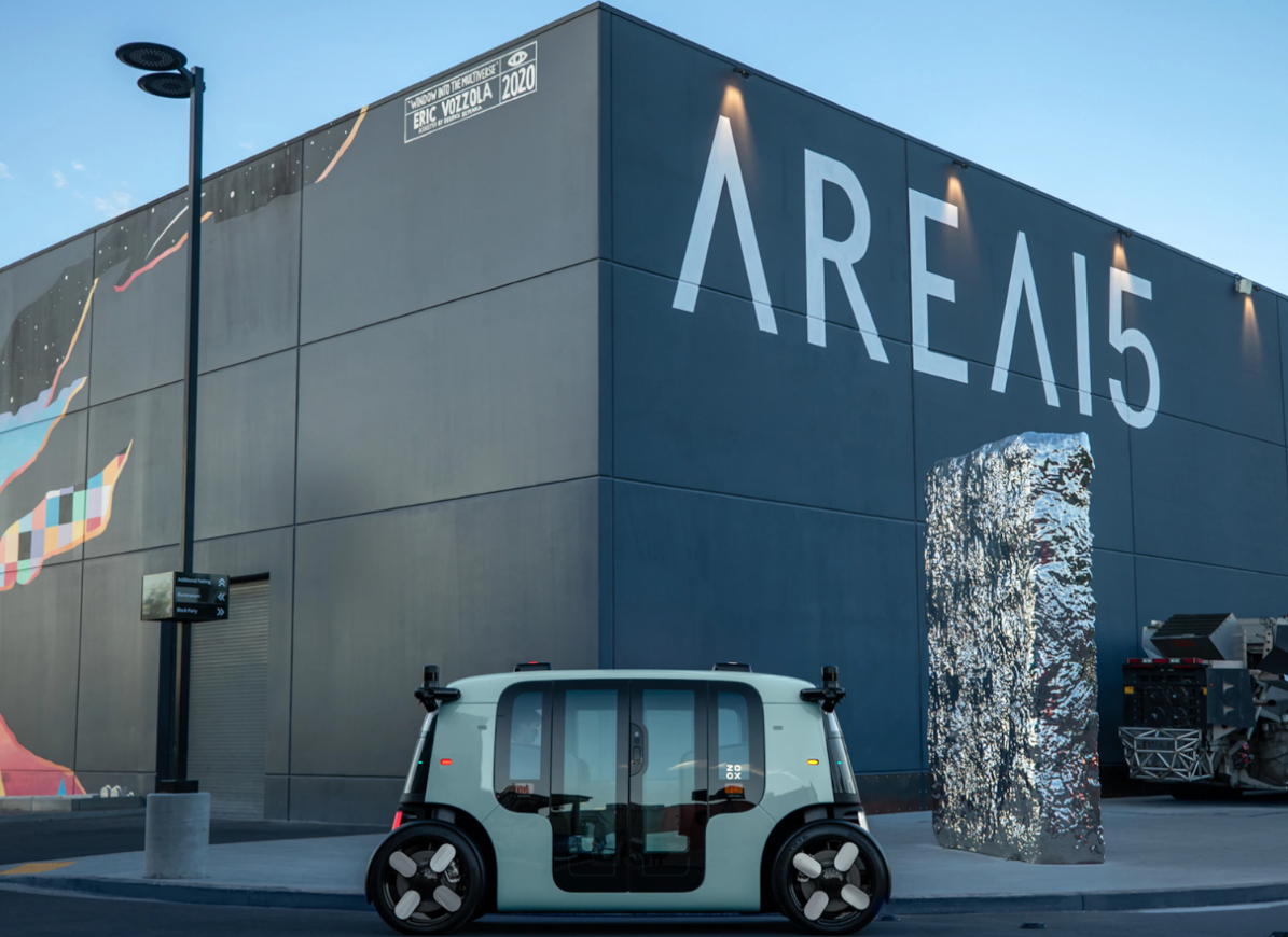 Zoox brings robotaxi service to Las Vegas AREA15 entertainment district